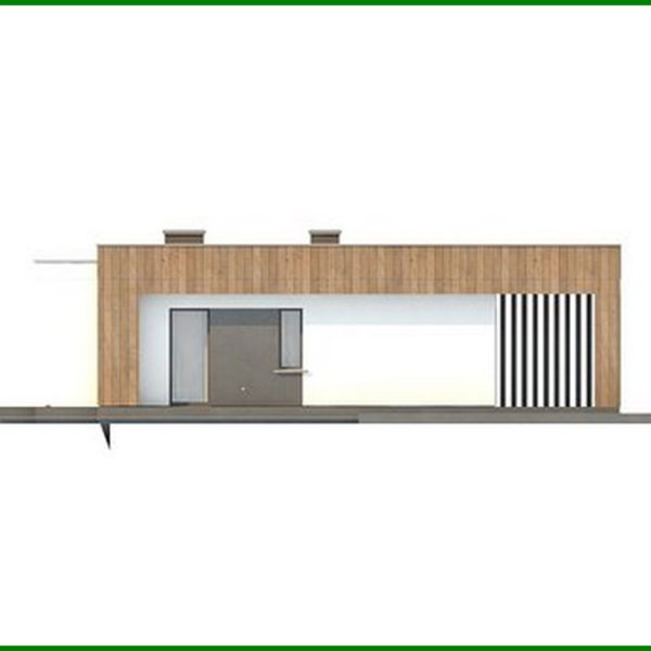 884. A compact cottage project with an area of ​​103 square meters. m with a laconic exterior
