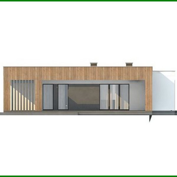 884. A compact cottage project with an area of ​​103 square meters. m with a laconic exterior