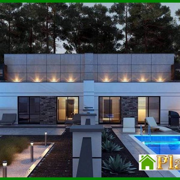 891. The project of a chic mansion on 246 square meters. m for a large family from different generations
