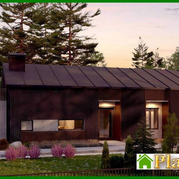 892. Project of the cottage with an area of ​​170 square meters. four bedroom barnhouse style