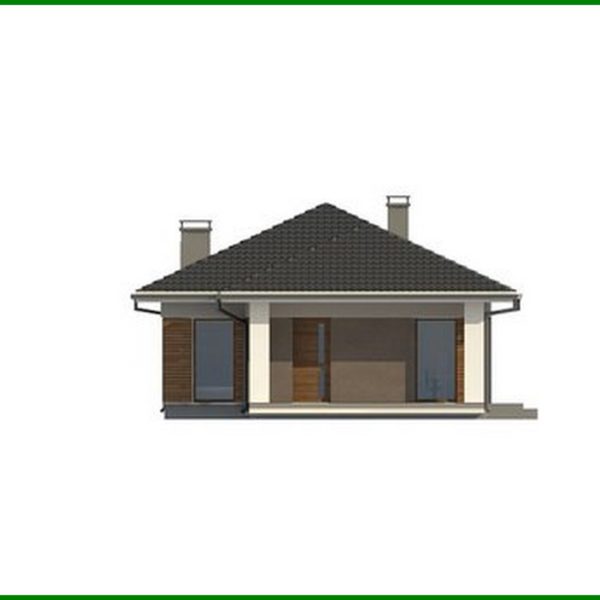 894. Plan of a small cottage on 89 square meters. m for seasonal living