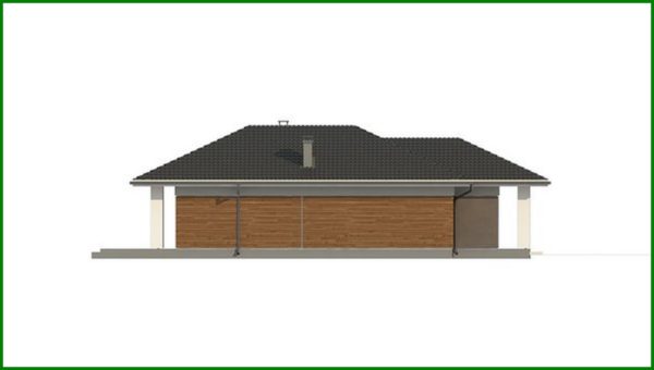 894. Plan of a small cottage on 89 square meters. m for seasonal living