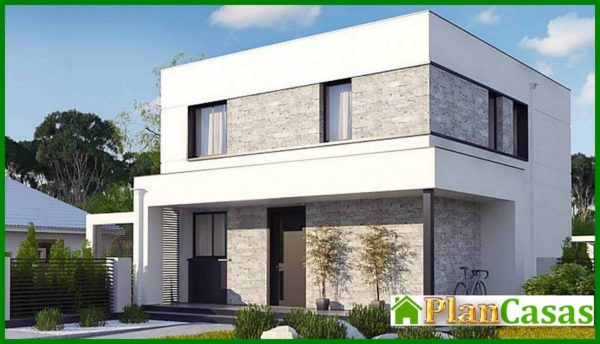 899. Project of a two-story cottage on 133 square meters. m with four bedrooms and three bathrooms