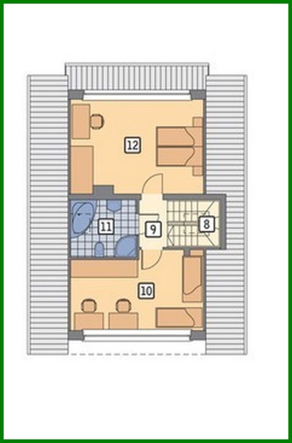 901. Apartment building with spacious bedrooms