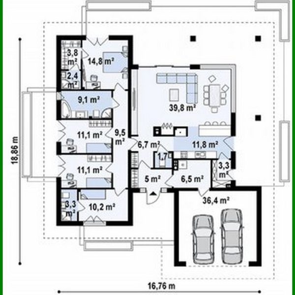 919. One-storey cottage 180 m2