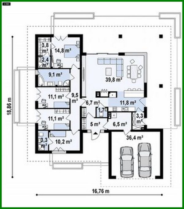 919. One-storey cottage 180 m2