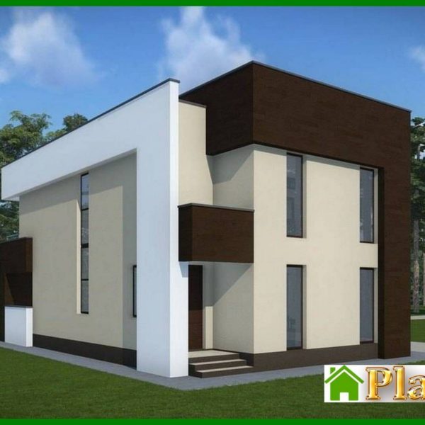 933. The architectural design of an ultramodern cottage, two floors