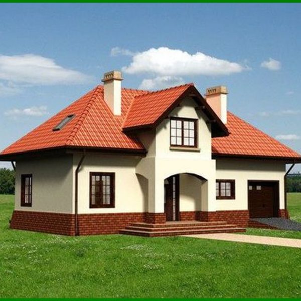 983. Attractive cottage project with an attic and a garage for 1 car