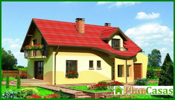 987. The project for the construction of a cozy attic house 170 m²