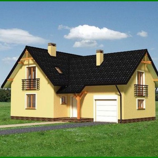 996. Project of an original country house with an area of ​​180 m²