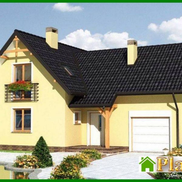 996. Project of an original country house with an area of ​​180 m²